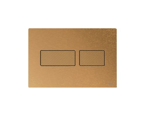 TECEsolid. Панель смыва, металл, латунь, с текстурой ромбы 9240436