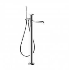 Gessi Anello Смеситель для ванны, напольный, с ручным душем,  цвет: Black Metal Brushed PVD(без внутренней части). 63328#707
