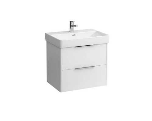 Laufen Base Тумба подвесная 65х46.5см, с раковиной, с 2 выдвиж. ящиками,  цвет: белый глянцевый. 8.1096.4.000.104.1,  4.0229.2.110.261.1