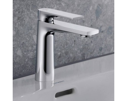 Duravit Tulum by Starck Смеситель для раковины, 1 отв., с донным клапаном, цвет: хром. TU1020001010