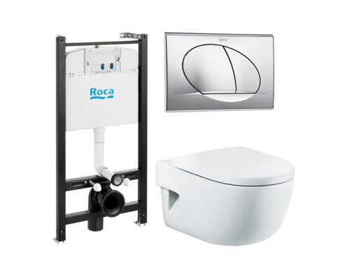 Roca 7.8931.0.411.0 Meridian Готовый комплект Подвесной унитаз+инсталляция+кнопка+сиденье