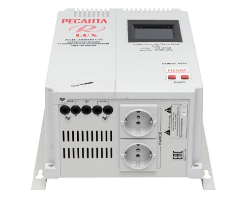 Стабилизатор напряжения Ресанта Lux АСН-3000Н/1-Ц Стабилизатор напряжения Ресанта Lux АСН-3000Н/1-Ц