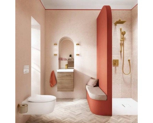 VilleroyBoch Avento Унитаз 37х53х31см.,подвесной, безободковый, в комплекте сиденье SlimSeat с микролифтом, цвет: альпийский белый. 5656RS01