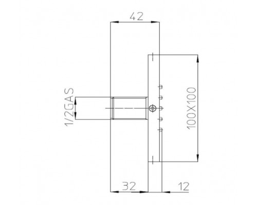 Bossini Cubic Flat Настенная форсунка 10х10 см, цвет: черный матовый . I00176.073 Bossini Cubic Flat Настенная форсунка 10х10 см, цвет: черный матовый . I00176.073