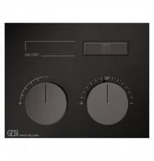 Gessi Hi-Fi Термостат для душа, 1 источник, внешняя часть, цвет: Black Metal PVD. 63002#706