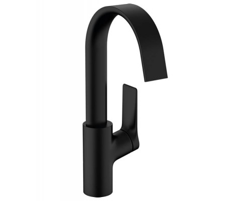 Hansgrohe Vivenis Смеситель для раковины, на 1 отв., с поворотным изливом, с донным клапаном, цвет: черный матовый. 75030670 Hansgrohe Vivenis Смеситель для раковины, на 1 отв., с поворотным изливом, с донным клапаном, цвет: черный матовый. 75030670