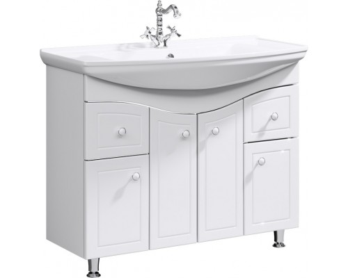 AQ FR0110 Franchesca Тумба под умывальник напольная, 1055х872х495 мм, 4 дверцы, 2 ящика FR0110