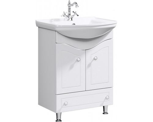 AQ FR0106 Franchesca Тумба под умывальник напольная, 655х868х415 мм, 2 дверцы, нижний ящик FR0106