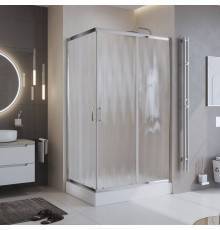 Душевой уголок BelBagno Uno UNO-195-AH-2-120/90-CH-CR стекло рифленое