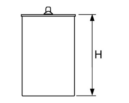 TECE Погружной стакан 45 мм с мембраной для сифона 650000. 660016