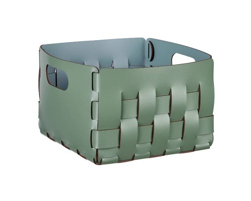 ADJ Корзинка Bottega, 25x25xH20 см., цвет: эвкалипт/небесный. 1044.60/50