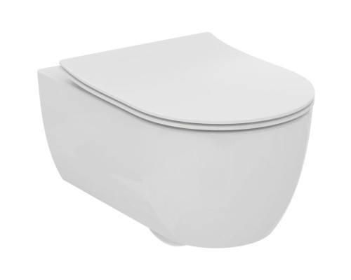Ideal Standard Blend Curve Унитаз подвесной 54х36см., безободковый с технологией смыва RimLS+reg;, цвет: Euro White Ideal Plus. T4655MA