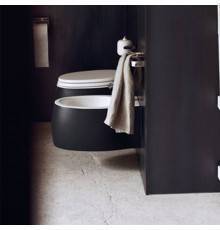 Agape Pear 2 Унитаз подвесной 38x52.8x25.5 см, сиденье с микролифтом, цвет: темно-серый. ACER0897WZG