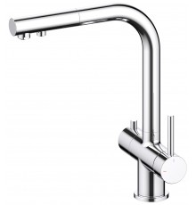 Timo 2356/00FL Saona Смеситель для кухни 296 мм, под питьевую воду, CoolStart, выдв. Г излив, хром 2356/00FL