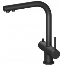 Timo 2356/03FL Saona Смеситель для кухни 296 мм, под питьевую воду, CoolStart, выдв. Г излив, черный 2356/03FL