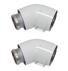 Отводы Vaillant 45° DN 60/100 мм PP. 303809
