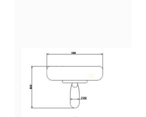 Gessi Goccia Мыльница подвесная, цвет: белый. 38001#079
