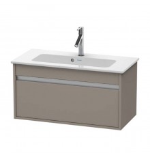 Duravit Ketho Тумба подвесная, 80x38.5х41, с раковиной, 1 выдв. ящик, цвет: базальт матовый. KT642304343,  2342830000