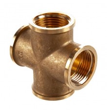 Крестовина с внутренней резьбой ISO228 3/4 x3/4 x3/4 x3/4  Tiemme. 1500065
