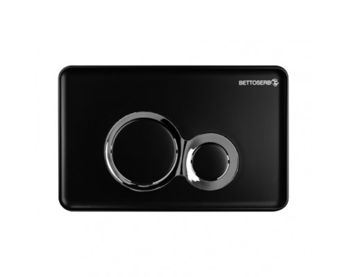 Инсталляция Bettaserb Sava Fix Slim + клавиши смыва DUO чёрный матовый/хром глянец. SET40006461