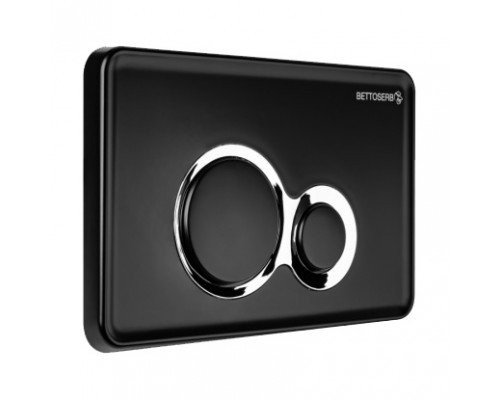 Инсталляция Bettaserb Sava Fix Slim + клавиши смыва DUO чёрный матовый/хром глянец. SET40006461