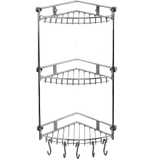 Полка Wasserkraft K-1233 3-ярусная, с крючками
