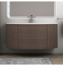 Тумба с раковиной Cezares Eden 120 rovere scuro soft, раковина 50178