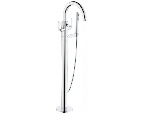 Kludi 20 590 0515 Nova Fonte Puristic Смеситель для ванны, напольный, 845-915 мм (внеш. монт. часть) 205900515