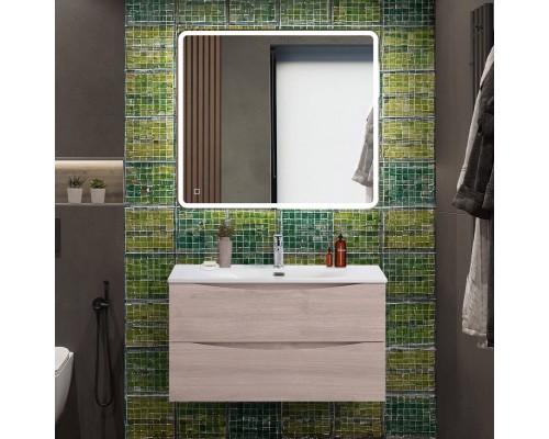 Мебель для ванной комнаты BelBagno Marino-cer-n 90 подвесная, rovere grigio