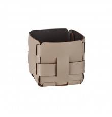 ADJ Корзинка Mini Bottega, 12x12xH13 см., цвет: капучино/шоколад. 1013.04/06