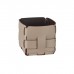 ADJ Корзинка Mini Bottega, 12x12xH13 см., цвет: капучино/шоколад. 1013.04/06