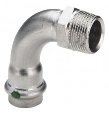 Угольник 90° Viega Sanpress Inox нержавеющая сталь 1 х28 мм. 436933
