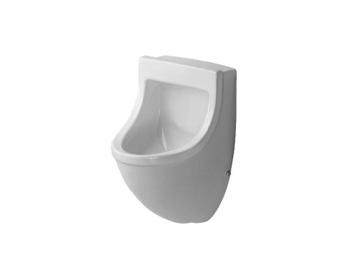 Duravit Starck 3 Писсуар подвесной 35х35см., подача воды сзади, с вытяжкой, сток внутренний вертикальный или горизонтальный, включая крепление, цвет: белый. 0821350000
