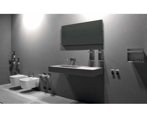 Antonio Lupi Sesamo Ершик для унитаза, встраиваемый в стену, из нержавеющей стали AISI 304, отделка алюминий. SESAMO6