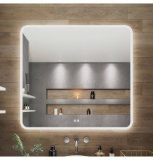 Зеркало Aqua de Marco Amazon 105х85 см, с LED-подсветкой и антизапотевателем