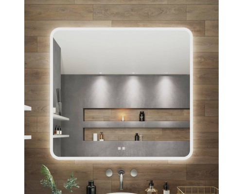Зеркало Aqua de Marco Amazon 105х85 см, с LED-подсветкой и антизапотевателем Зеркало Aqua de Marco Amazon 105х85 см, с LED-подсветкой и антизапотевателем