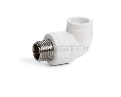 Угольник переходный Fusitek PP-R 90° НР Ø25х1/2. FT04503