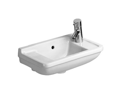 Duravit Starck 3 Раковина 50x26 см, 1 отв., Dx, с переливом, цвет: белый. 0751500008,  0865180000