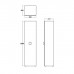 Simas Henges Пенал 50x40xh200 см, подвесной, цвет: черный матовый. HEM03 nero matt