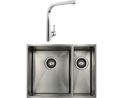 Комплект Мойка кухонная Seaman Eco Marino SME-575DR.A + Смеситель MEGA Mega MG-SUN03
