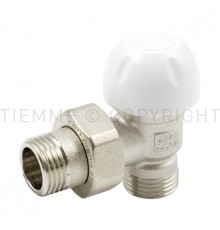 Клапан запорный угловой Tiemme 3/4 НРх1/2 НР. 3330013