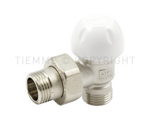 Клапан запорный угловой Tiemme 3/4 НРх1/2 НР. 3330013