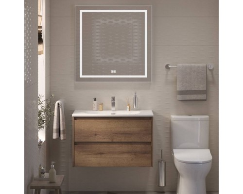 Мебель для ванной комнаты BelBagno Kraft 39 80 rovere tabacco, раковина BB-8099-3-80