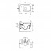 Simas Henges Унитаз подвесной 38х55см.,безободковый, цвет: Cementto matt. HE18 cemento matt