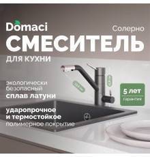 Смеситель для кухни Domaci Солерно DC-3008 морион