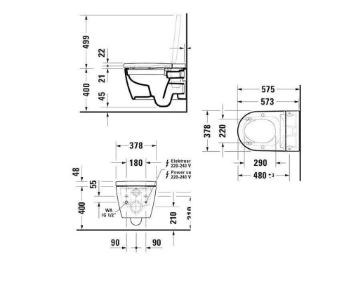 Duravit Starck f Pro Compact Комплект унитаз-биде, Сиденье для унитаза-биде SensoWash #612001012000310 и унитаз Duravit Rimless #2510092000, цвет: белый. 650002012004300 (2510092000+612001012000310) Duravit Starck f Pro Compact Комплект унитаз-биде, Сиденье для унитаза-биде SensoWash #612001012000310 и унитаз Duravit Rimless #2510092000, цвет: белый. 650002012004300 (2510092000+612001012000310)
