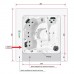 Минибассейн отдельностоящий для улицы Gruppo Treesse Naxos 200x200x78 см, цвет: серое дерево. PNAX01BP