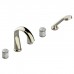 THG Hirondelles Смеситель на борт ванны, 5 отв., с ручным душем, цвет: Soft gold. A4J-F30-1132SG