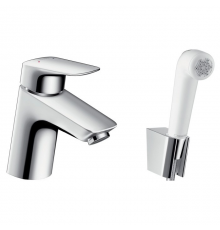 Hansgrohe Logis, Смеситель для раковины с гигиеническим душем, Цвет: хром. 71290000
