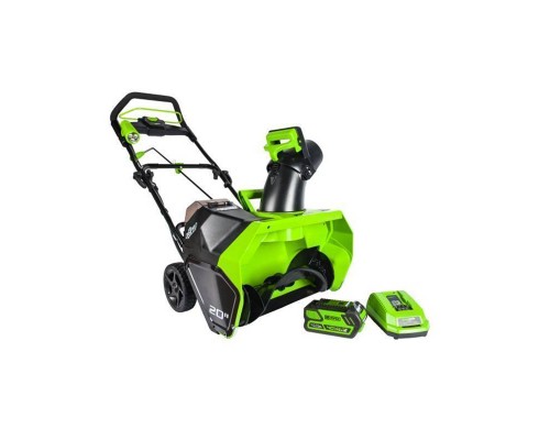 Снегоуборщик аккумуляторный Greenworks GD40SB бесщеточный (АКБ 4 А.ч; ЗУ)